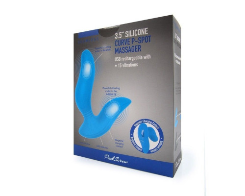 Заказать Черный вибромассажер простаты 3,5’’ Curve P-spot Massager - 12 см.
