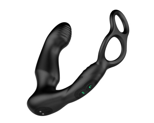 Черный двухмоторный массажер простаты Nexus Simul8 Wave Edition