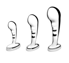 Набор из 3 стальных стимуляторов простаты Stainless Steel P-spot Training Set