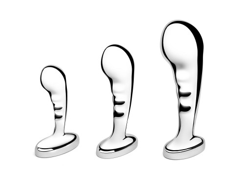 Заказать Набор из 3 стальных стимуляторов простаты Stainless Steel P-spot Training Set
