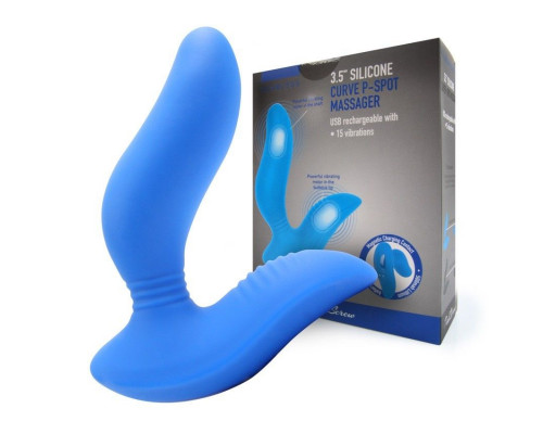 Заказать Черный вибромассажер простаты 3,5’’ Curve P-spot Massager - 12 см.