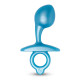 Заказать Голубая анальная пробка для массажа простаты Bulb Silicone Prostate Plug - 10,7 см.