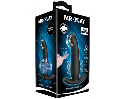 Заказать Черный вибромассажёр простаты Mr.Play - 12,7 см.