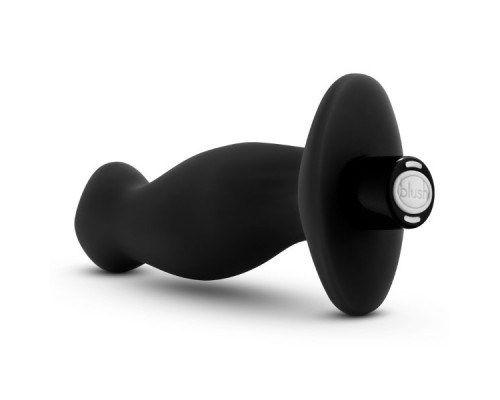 Заказать Черный анальный вибромассажёр Silicone Vibrating Prostate Massager 02 - 10,8 см.