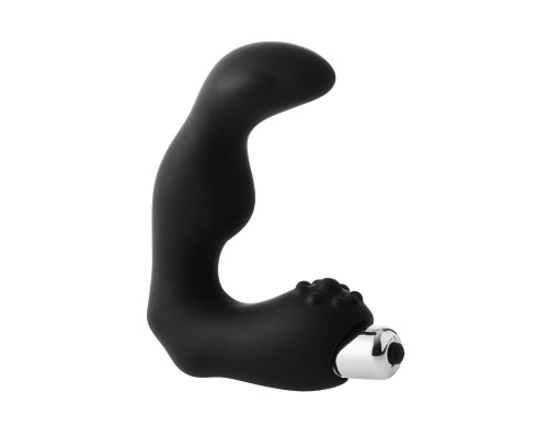 Заказать Черный вибромассажер простаты FantASStic Vibrating Prostate Massager - 11,3 см.