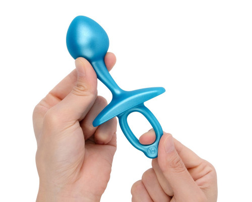Заказать Голубая анальная пробка для массажа простаты Bulb Silicone Prostate Plug - 10,7 см.
