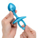 Заказать Голубая анальная пробка для массажа простаты Bulb Silicone Prostate Plug - 10,7 см.