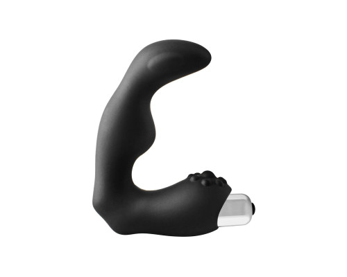 Заказать Черный вибромассажер простаты FantASStic Vibrating Prostate Massager - 11,3 см.