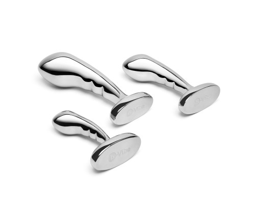 Заказать Набор из 3 стальных стимуляторов простаты Stainless Steel P-spot Training Set