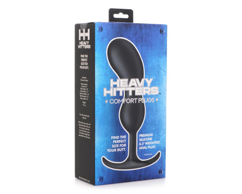 Черный массажер простаты с утяжелителями Premium Silicone Weighted Prostate Plug XL - 20,8 см. Черный массажер простаты с утяжелителями Premium Silicone Weighted Prostate Plug XL - 20,8 см.