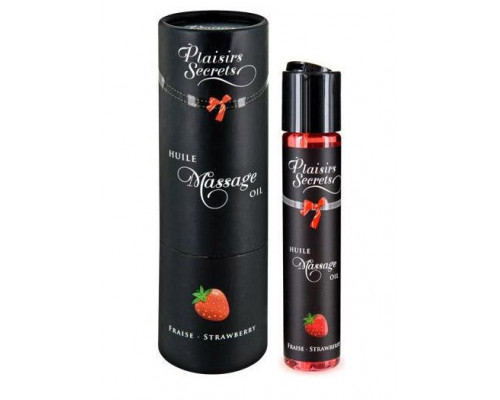 Заказать Массажное масло с ароматом клубники Huile de Massage Gourmande Fraise des Bois - 59 мл.