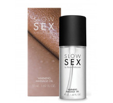 Съедобное cогревающее массажное масло Slow Sex - 50 мл.