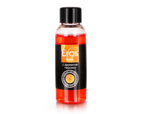 Заказать Массажное масло Eros exotic с ароматом персика - 50 мл.