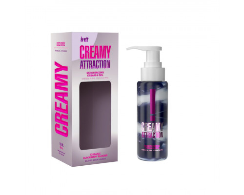 Увлажняющий крем-гель для тела с ароматом ежевики Creamy Attraction Blackberry - 100 мл.
