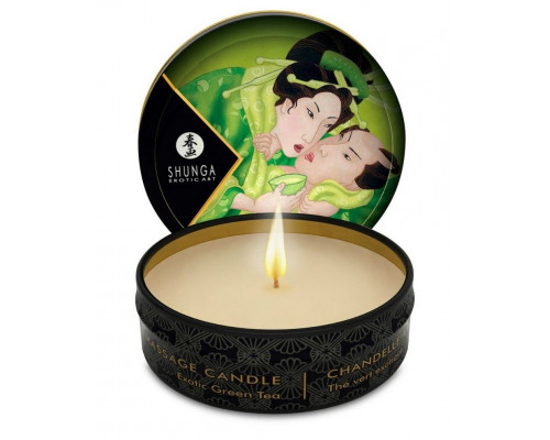 Заказать Массажная свеча Exotic Green Tea с ароматом зелёного чая - 30 мл.