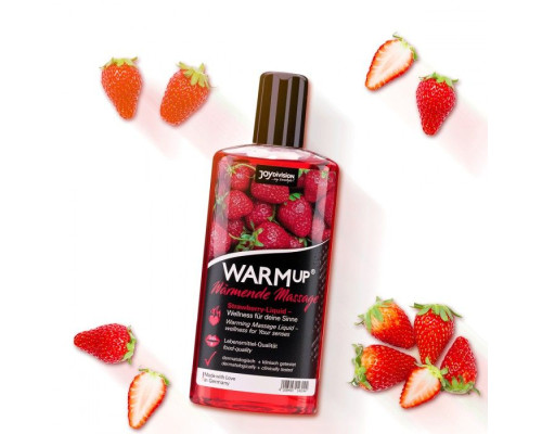 Заказать Разогревающее масло WARMup Strawberry - 150 мл.