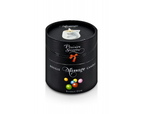 Заказать Массажная свеча с ароматом бубль-гума Bougie de Massage Gourmande Bubble Gum - 80 мл.