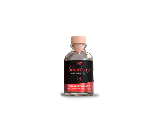 Заказать Массажный гель с ароматом клубники Strawberry - 30 мл.