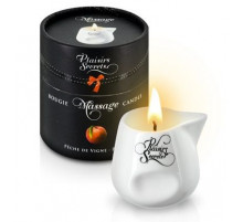 Массажная свеча с ароматом персика Bougie Massage Gourmande Pêche - 80 мл.