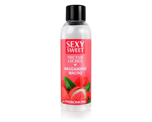 Заказать Массажное масло Sexy Sweet Nectar Lychee с феромонами и ароматом личи - 75 мл.