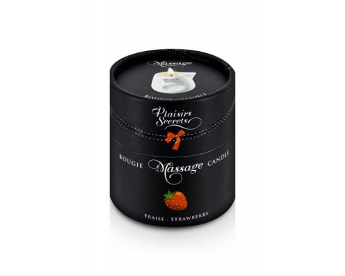 Заказать Массажная свеча с ароматом клубники Bougie de Massage Gourmande Fraise - 80 мл.