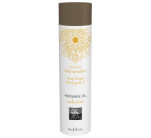 Массажное масло с ароматом иланг-иланга с добавлением масла зародышей пшеницы - 100 мл.