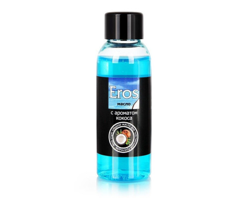 Заказать Массажное масло Eros tropic с ароматом кокоса - 50 мл.