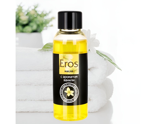 Заказать Массажное масло Eros sweet с ароматом ванили - 50 мл.
