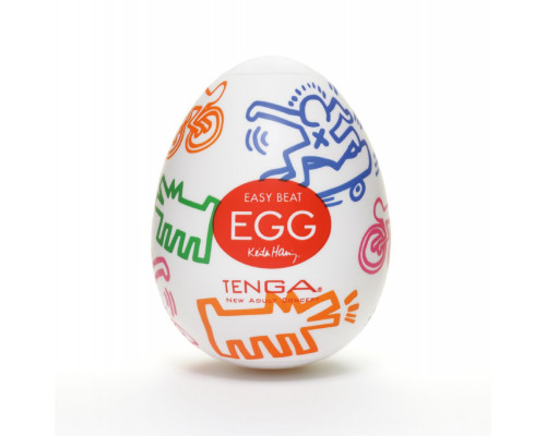 Заказать Мастурбатор-яйцо Keith Haring EGG STREET