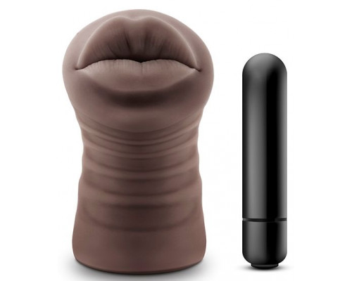 Заказать Коричневый мастурбатор-ротик Renee