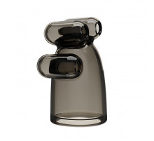 Дымчатая насадка-мастурбатор с вибрацией Vibrating Crystal Cap II