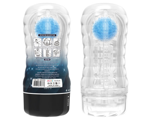 Заказать Прозрачный текстурированный мастурбатор Vacuum Cup Masturbator Planet