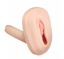 Мастурбатор-вагина с вибрацией и выносным пультом управления REALSTUFF SMOOTH   BALD