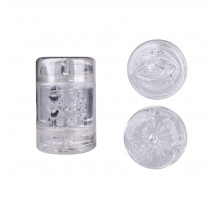 Прозрачный двусторонний мастурбатор Joy Cup - анус и рот