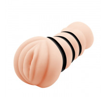 Тугой мастурбатор с кольцами Julia