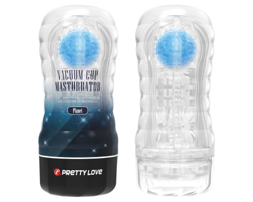 Заказать Прозрачный текстурированный мастурбатор Vacuum Cup Masturbator Planet
