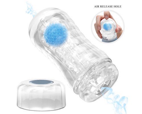 Заказать Прозрачный текстурированный мастурбатор Vacuum Cup Masturbator Planet