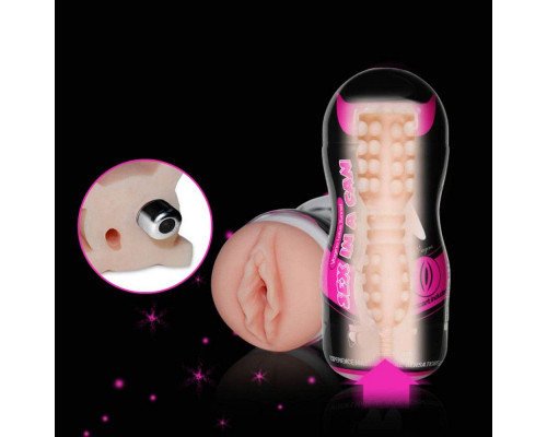 Заказать Мастурбатор-вагина Sex In A Can Vibra Vagina Tunnel