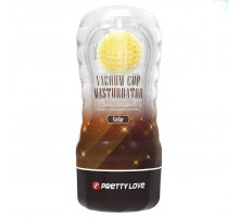 Прозрачный текстурированный мастурбатор Vacuum Cup Masturbator Stellar