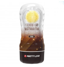 Прозрачный текстурированный мастурбатор Vacuum Cup Masturbator Stellar
