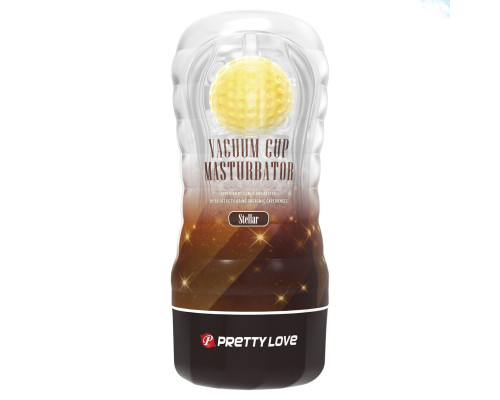 Заказать Прозрачный текстурированный мастурбатор Vacuum Cup Masturbator Stellar