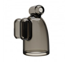 Дымчатая насадка-мастурбатор с вибрацией Vibrating Crystal Cap III