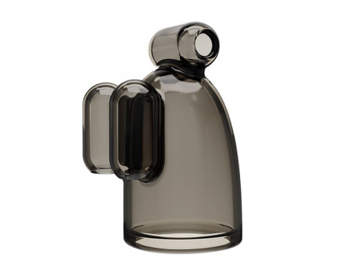 Заказать Дымчатая насадка-мастурбатор с вибрацией Vibrating Crystal Cap III