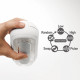 Заказать Белый мастурбатор Tenga Flip Zero Gravity с вибрацией