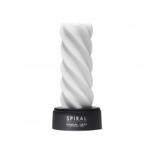 Белый 3D мастурбатор SPIRAL