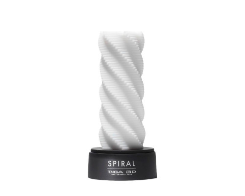 Заказать Белый 3D мастурбатор SPIRAL
