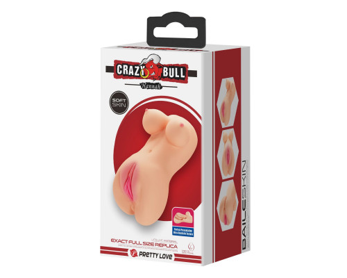 Телесный мастурбатор мини-торс Hannah