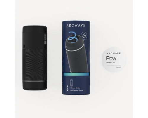 Заказать Черный мастурбатор с контролем всасывания Arcwave Pow Stroker