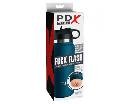 Заказать Мастурбатор-вагина в синей колбе F*ck Flask