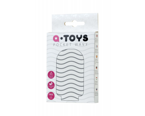 Заказать Белый мастурбатор A-Toys Pocket Wavy